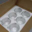 16oz Glass Jumbo Mugs With Handle For Coffee, Tea, Soup,Clear Drinking Cup,Set of 6