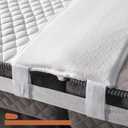 BEDIA 12 Inch Wide Bed Bridge Twin to King Converter Kit | Mattress Connector Kit with Strap | Non-Slip Design, Good for Twin Beds 75" Long