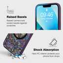Jefonha Magnetic for iPhone 13 Case Abalone Shell, Elegant Purple