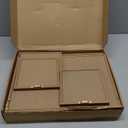 Faccito 8 Set Christmas Wall Art Decor Merry Christmas Wooden Framed Art Decor Xmas Elk Wall Decoration for Home Gallery Large Winter Decoration for Kitchen Bedroom Bathroom Living Room