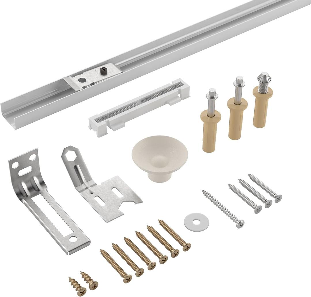 Richelieu Hardware 14014WBC Onward Bi-Fold Door Hardware Kit 36-in (914 mm) Track, White