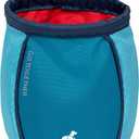 Kurgo Go Stuff It Dog Treat Bag, Training Treat Pouch Bag for Dogs, Treat Pouches for Pets, Hands-Free Pouch Waist, Reflective, Includes Carabiner (Coastal Blue)