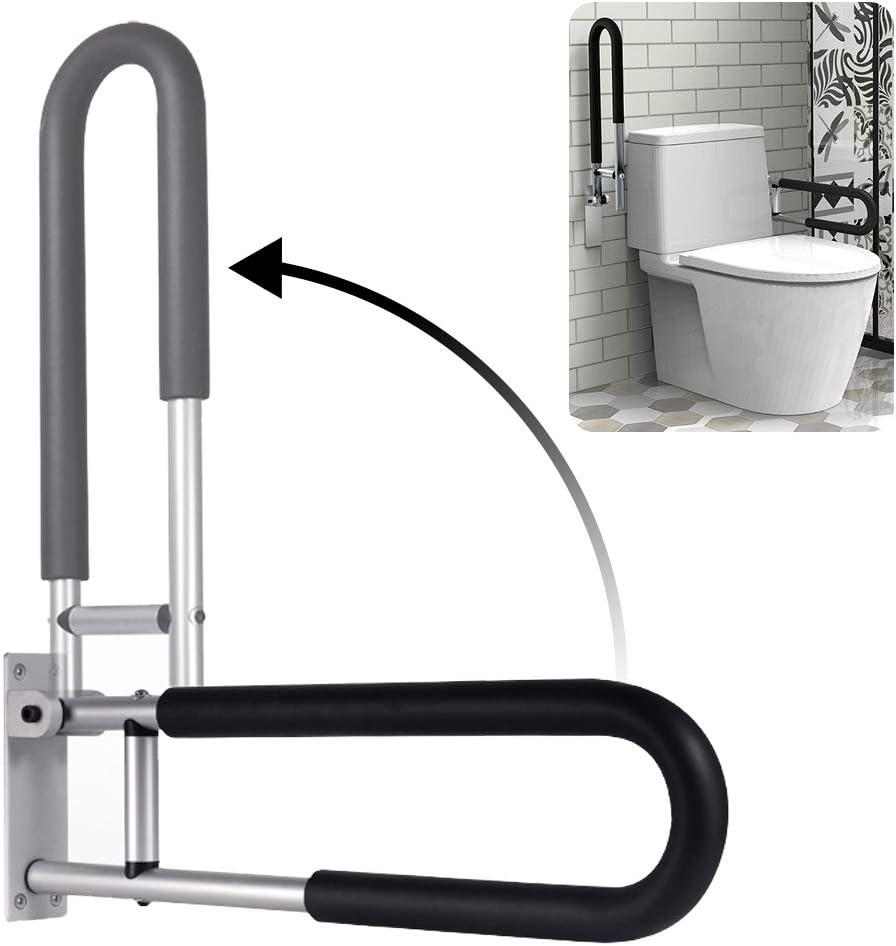 Handicap Grab Bars Rails 23.6 Inch Toilet Handrails Bathroom Safety Bar Hand Support Rail Handicapped Handrail Accessories for Seniors Elderly (24inch)