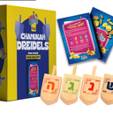 Izzy 'n' Dizzy Hanukkah Wooden Dreidel (Pack of 10) - Medium