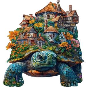 Wooden Puzzles for Adults, Turtle Wooden Puzzles 200 Pieces, Irregular Animals Fun Puzzles for Adults