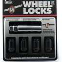 Gorilla Automotive 21631BC Black Chrome Small Diameter Wheel Locks (12mm x 1.50 Thread Size)