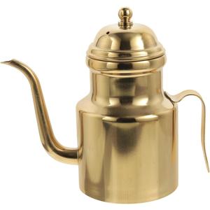 Cabilock Oil Dispenser Vinegar Dispenser Bottle Stainless Steel Oil Can Container with Handle for Kitchen Restaurant Cooking BBQ Golden