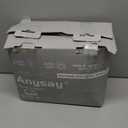 Anysay Heated Blanket Throw with 1/2/4/6/8 Hours Auto-Off 10 Heat Level, 50'' * 60'' Cozy Faux Rabbit Fur Bubble Electric Blanket with Overheat Protection(Tie-Dye Dark Grey)