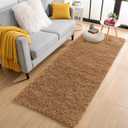 OLANLY 2x4 Machine Washable Runner Rugs for Hallway, Soft Fluffy Shaggy Bedside Rugs for Bedroom, Living Room, Indoor Floor Carpet for Kids Girls and Boys, Nursery Rooms, Home Decor Aesthetic, Khaki
