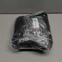 FORCHEER Black Bar Stool Chair Cover with Backs Set of 4 Leather Looking Barstool Slipcover for Short Back Counter Chairs Removable Washable (4PC, Black)