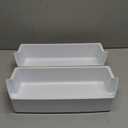 2 Pack 2187172 Door Shelf Bin Replacement for Frigidaire Whirlpool Kenmore Amana Roper Estate Replace PS328468 AP3853103 WP2187172 2187194K AP6006028 PS986890
