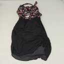 Women Swimsuit, Flowers, Black M