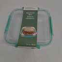 Sandwich Containers, Sandwich Containers for Lunch Boxes, Reusable Plastic Food Storage Sandwich Box with Lid, BPA Free, Microwave Safe, for Family Adults for Office 16.2 oz