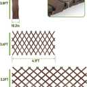 Expandable Wooden Lattice Fence Panel, 1 Pack, 3.2 x 6.1 Ft Large Wood Garden Trellis for Climbing Plants, Outdoor Privacy Fence Wall for Ivy Rose Vine, Patio Yard Balcony Decor