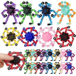 24PCS Transformable Fidget Spinners,Bulk Sensory Fidget Stress Relief Toys for Kids Boys Girls Age 8-13 Fingertip Gyros Party Favors Birthday Gifts for Teens Travel Toys
