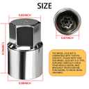 D-Type Wheel Lock Key for Toyota & Lexus | Professional Anti-Theft Lug Nut Removal Tool | Heavy-Duty Steel Locking Nut Key | Secure Wheel Installation & Removal (Silver)