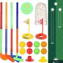 Toddler Golf Set- Chipping Net with 8 Balls, 4 Plastic 23.3" Kids Golf Clubs 3-5 Indoor Ourdoor Sports Toys Birthday for Toddlers Girls Boys 3 4 5 6 Year Old (Classic Edition)
