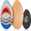 Seething 35 Inch Skimboard with High Gloss Coat Wood Skim Board for Beginners,Kids, Teenagers, Adults and All Skimming