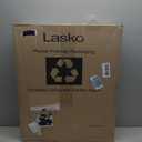 Lasko Oscillating Cyclone Pedestal Fan, Adjustable Height, Timer, Remote Control, 3 Speeds, for Bedroom, Living Room, Home Office, 18", Black, 1843
