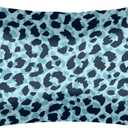 Satin Pillowcase for Hair and Skin,Blue Leopard Print Printed Silk Pillow Cases Standard Size, Cooling Silky Pillow Case No Zipper with Envelope Closure, 20x26 Inches (A06)
