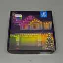 POOFZY Permanent Outdoor Lights for House,100ft RGB+IC Smart Outdoor Decor, 50 Scene Modes,App/Remote Control,IP67 Waterproof,for Christmas,Super Bowl,V-Day,Thanksgiving,Daily & Holiday Party Decor