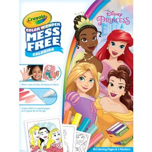 Crayola Wonder Disney Princess Pages Mess Free Coloring, Gift for Kids, Age 3, 4, 5, 6