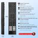 Replacement for Hisense Smart TV Remote Control,Universal for Hisense 4K UHD Android Smart TVs (Not for Fire & Roku TV)