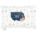 Toddler Pillow with Pillowcase - 13x18 My Little Dreamy Kids Travel Bed Pillows for Sleeping, Organic Cotton Small Pillowcase, Soft & Breathable, Machine Washable, Toddlers 2-5 years old (Escapade)