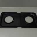 WB34K10010 Drip Pans XL44 Stove Replacement Parts for GE Oven Double Burner Drip Pan Black Left Side Stainless Steel GE Hotpoint Spectra Stove Drip Pans Range Stove Top Cooktop Drip Bowls 1 Pcs