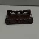 Amosfun Carved Wooden Display Stand 4.33 X 2.36 X 1.18 Inch Rectangular Plant Pedestal Vase Base for Bonsai Buddha Statue Home Decor