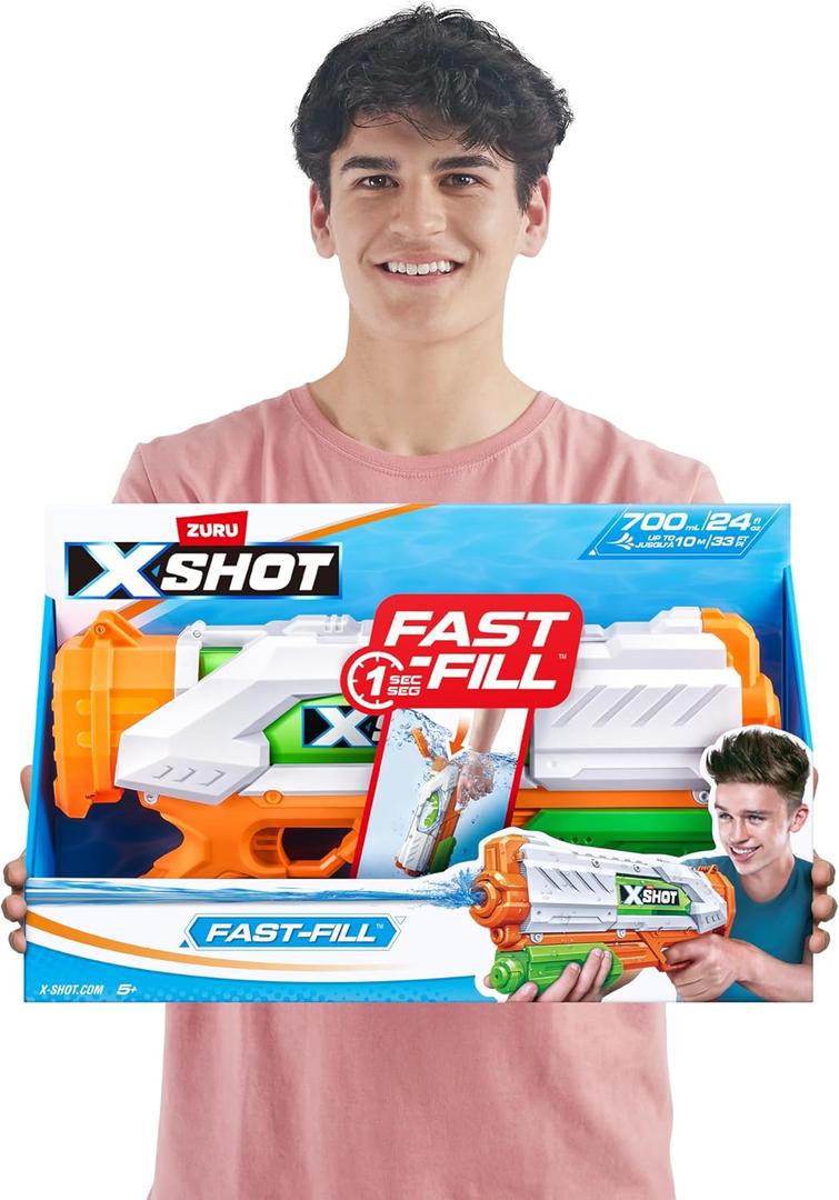 XSHOT Water Warfare Fast-Fill Water Blaster by ZURU (Fills with Water in just 1 Second!)