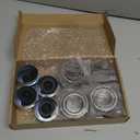 4 Sets 3500 LB Boat Trailer Axle Bearing Kits, L68149 L44649 Bearing Kits, 171255TB/10-19 Grease Seals, 1.98" Dust Covers and Rubber Plugs, Cotter Pins for #84 Spindle