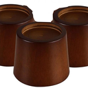 Wood Bed Furniture Risers Blocks - 3 inch Set of 3 Bed Risers, Heavy Duty Solid Wood Round Risers, Sofa Riser with Non-Slip Pad, Create Storage Space and Easy Cleaning for The Sweeper 3 Pack
