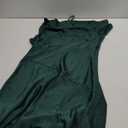 Satin Cowl Neck Sleeveless Backless Maxi Wedding Guest Dress Silk Open Back Tie Back Prom Formal Dresses for Women 2024 (Large, Emeralds)