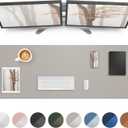 AFIING Leather Desk Pad Protector,Mouse Pad,Office Desk Mat, Non-Slip PU Leather Desk Blotter,Large Desk mat,Waterproof Keyboard mat for Office/Home/Decor (Light Grye,48"" x 17"")