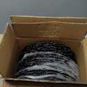 ejonirinjonir EI 50pcs Black Charger Plates With Reef High-end,13 Inch Black Chargers Heavy duty for Dinner Plates, Decorative Plate for Afternoon Tea,Wedding,Events,Business Events,Hotel Banquets