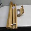 Hermosa 26-48 Inch Adjustable Curtain Rod Set, 5/8 Inch Diameter in Walnut