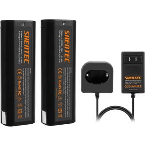 Shentec 2 Pack 4.0Ah 6V Ni-Mh Battery Compatible with Paslode 404717 B20544E BCPAS-404717 404400 900400 900420 900600 901000 902000 B20720 CF-325 IM200 F18 IM250 IM250A (Battery Charger Included)