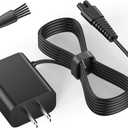 VHBW 4.5V Charger for BaByliss PRO FX870 FX825 Clipper Compatible with FX787 FX788 FX726 Trimmer - 6.5FT Extra Long Power Cord Replacement Part
