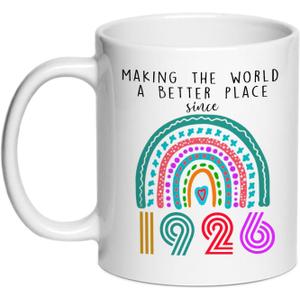 100th Birthday Gifts for Women Men Coffee Mugs,Gifts for 100 Year Old Woman,1926 Birthday for Women, 100th Presents Coffee Mug Presents Women,11oz (1926)