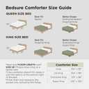 Bedsure Super King Comforter Set - Beige Soft Bedding for All Seasons, Cationic Dyed Bed Set, 3 Pieces, 1 Super King Size Comforter (120"x120") and 2 Pillow Shams (20"x36"+2")