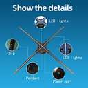3D Hologram Fan, Hologram Fan Projector Screwless Led Lights with App and WiFi, Remote Control, HD LED 2000*1444PX Resolution for Bar, Shop, Halloween, Christmas, (22 "(WiFi+remote control+Bluetooth))