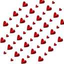 Valentines Garland Hanging String Hearts NO DIY - 6 PCS 3D Red Heart Paper Garland Hearts, Valentines Garland Party Decor, Valentines Garland Decorations (red), 4 Pack