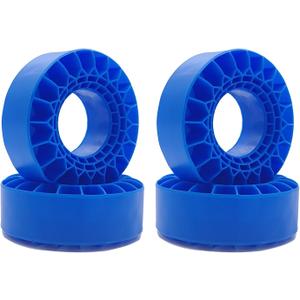 DJCRAWLER Ultra Soft Blue Silicone Rubber Liner for 66-70 * 24-27 mm 1.0 Tires (Blue)