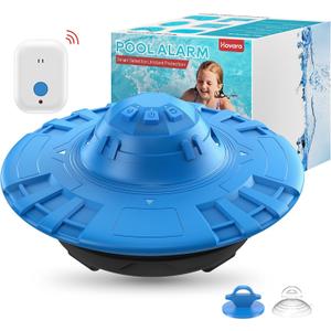 Pool Alarm, Floating Pool Safety Alarms for Inground & Above Ground Pools – Loud 110dB Alert, Adjustable Sensitivity, Protection for Kids & Pets (Blue+Black)
