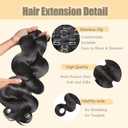 #1B Body Wave Clip in Hair Extensions,22 Inch Soft Real Human Hair,Natural Black Clip ins 120g 7pcs Per,Brazilian Double Weft Remy #1B Human Hair Extensions.