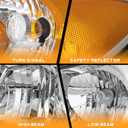 WEELMOTO Headlights for 2007-2009 Hyundai Elantra (NOT FIT HATCHBACK) Headlight Assembly Compatible with 2007 2008 2009 Hyundai Elantra (submodel: GLS, SE) Headlamp Replacement with Bulbs