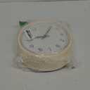 Bernhard Products Retro Wall Clock 9.5 Inch Cream Kitchen 50's Vintage Design Round Silent Non Ticking Quality Quartz Clock for Home/Office/Classroom