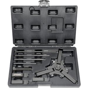 Harmonic Balancer Damper Pulley Remove Extractor Kit Compatible with Ford, GM, Chrysler, Cadillac, Chevy Trucks, Mitsubishi, Upgraded Version 3 Jaw Puller