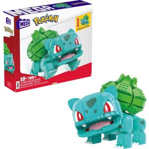 MEGA Pokmon Action Figure Building Toys for Kids, Jumbo Bulbasaur with 355 Pieces, Buildable and Poseable, 7 inches, 7 Year Old Gift Idea